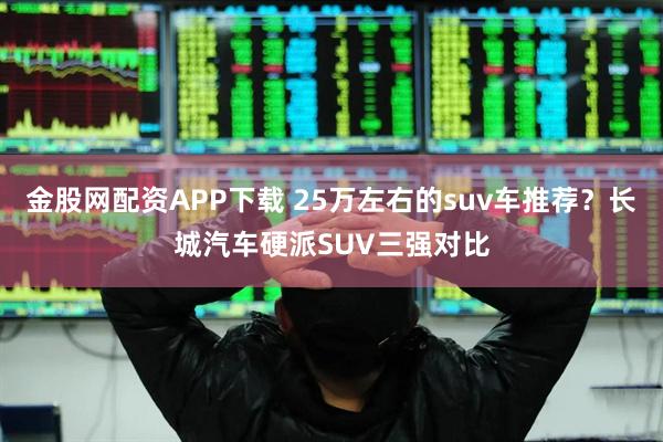 金股网配资APP下载 25万左右的suv车推荐？长城汽车硬派SUV三强对比